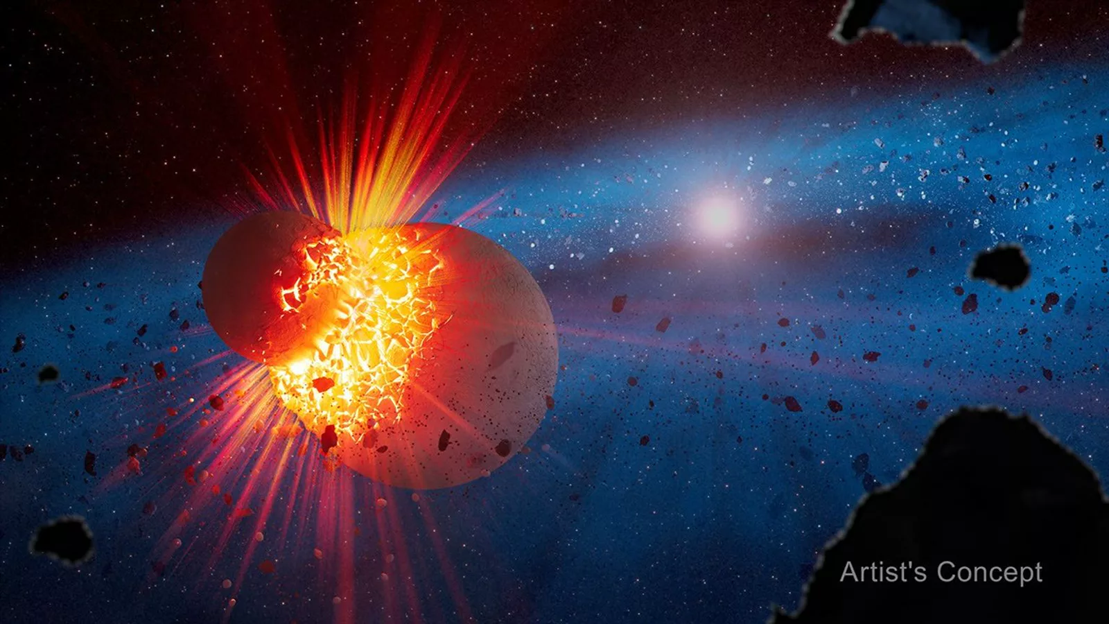 Webb proučava tragove sudara koji oblikuju mlade planetarne sisteme