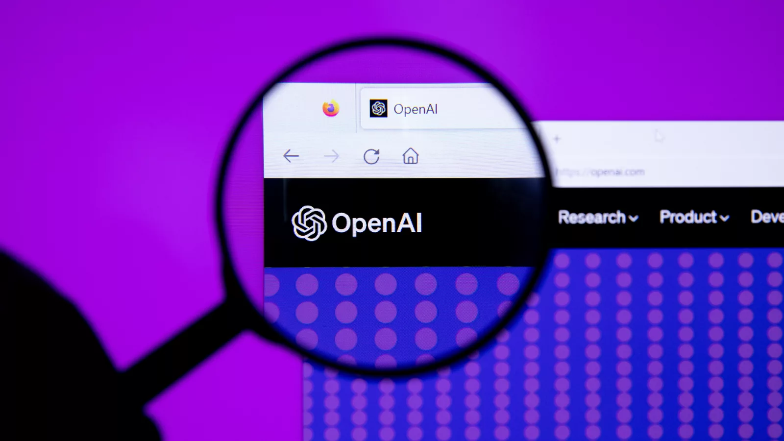 OpenAI logo with magnifying glass (52916339167). Ilustracija uz vest: OpenAI objavio nove slučajeve zabrinjavajućeg ponašanja AI sistema