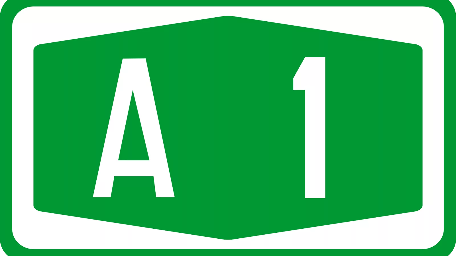 Fotografija: Motorway-A1-Hex-Green.svg. Ilustracija uz vest: Mirna noć u Beogradu bez saobraćajnih nesreća, Hitna imala brojne intervencije. Ilustracija uz vest: Dvoje poginulo u sudaru na auto-putu Beograd–Niš kod Kolara