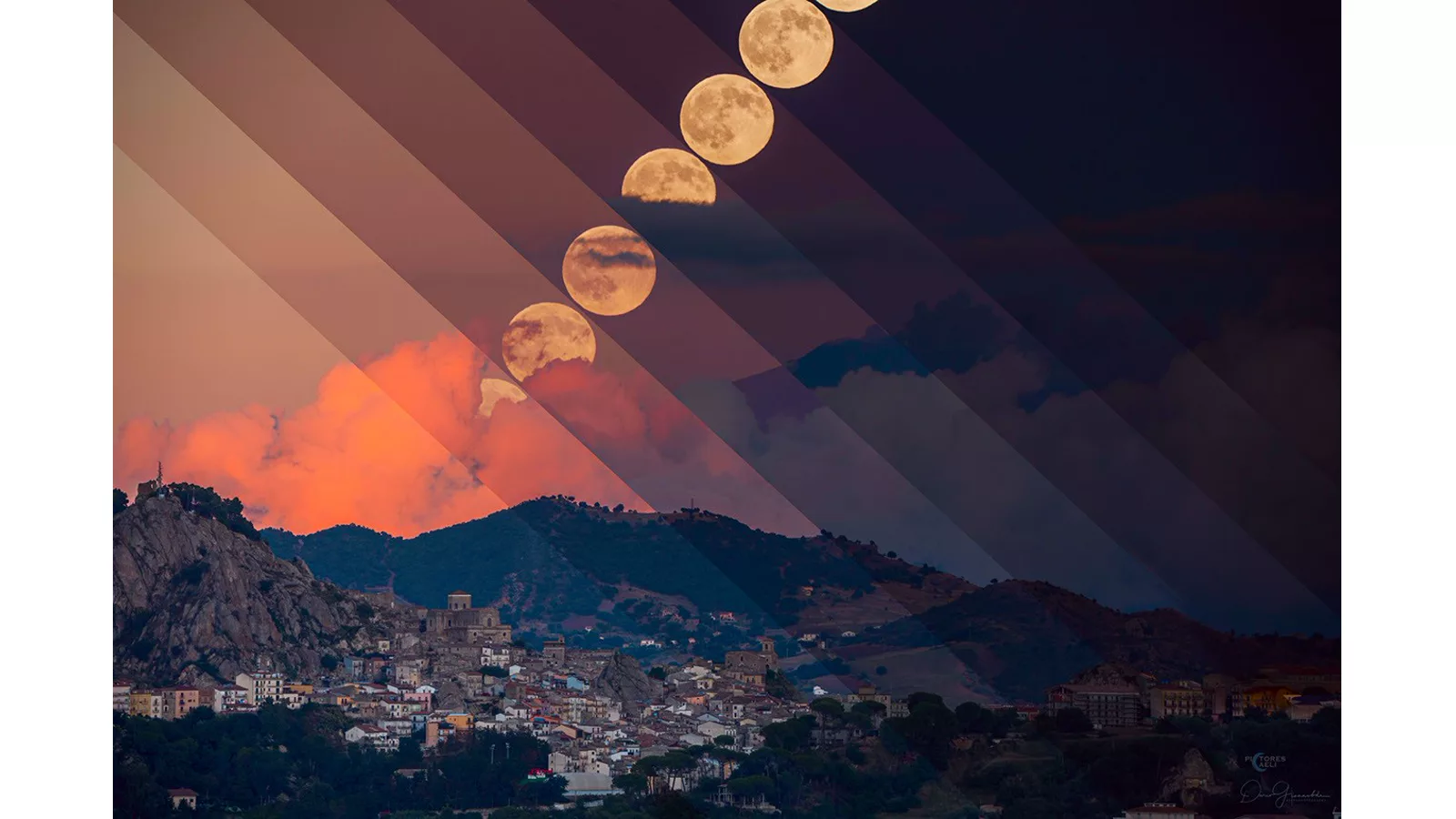NASA APOD: pun Mesec iznad Sicilije dok Etna izbacuje pepeo i gasove
