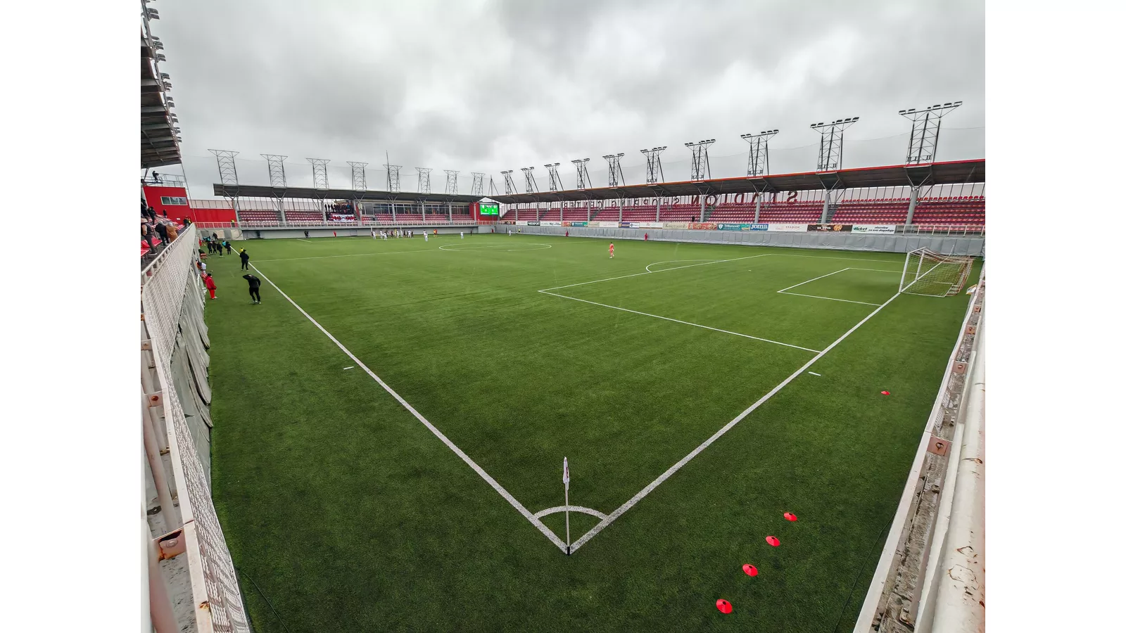 View on the football pitch of Voždovac Stadium from the southwestern corner.jpg. View on the football pitch of Voždovac Stadium from the southwestern corner, February 2026. Ilustracija uz vest: Al Mubarak: Stav Manchester Cityja nije promenjen uprkos odluci o prekršajima