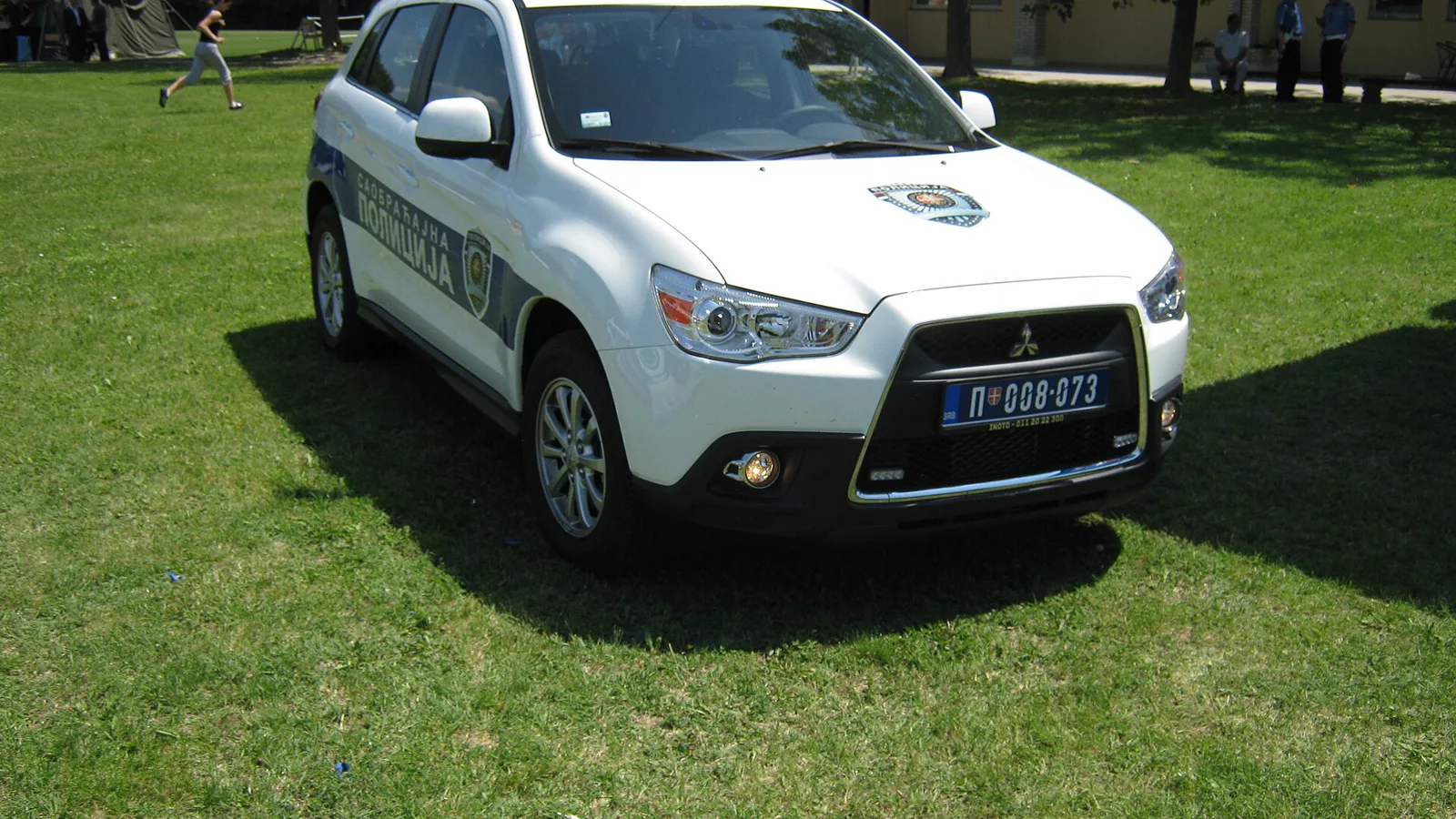 Mitsubishi RVR police.jpg. Mitsubishi RVR used by Serbian Traffic Police and Highway Pursuits.. Ilustracija uz vest: Sudar autobusa i vozila auto-škole u Mladenovcu, povređeno pet osoba