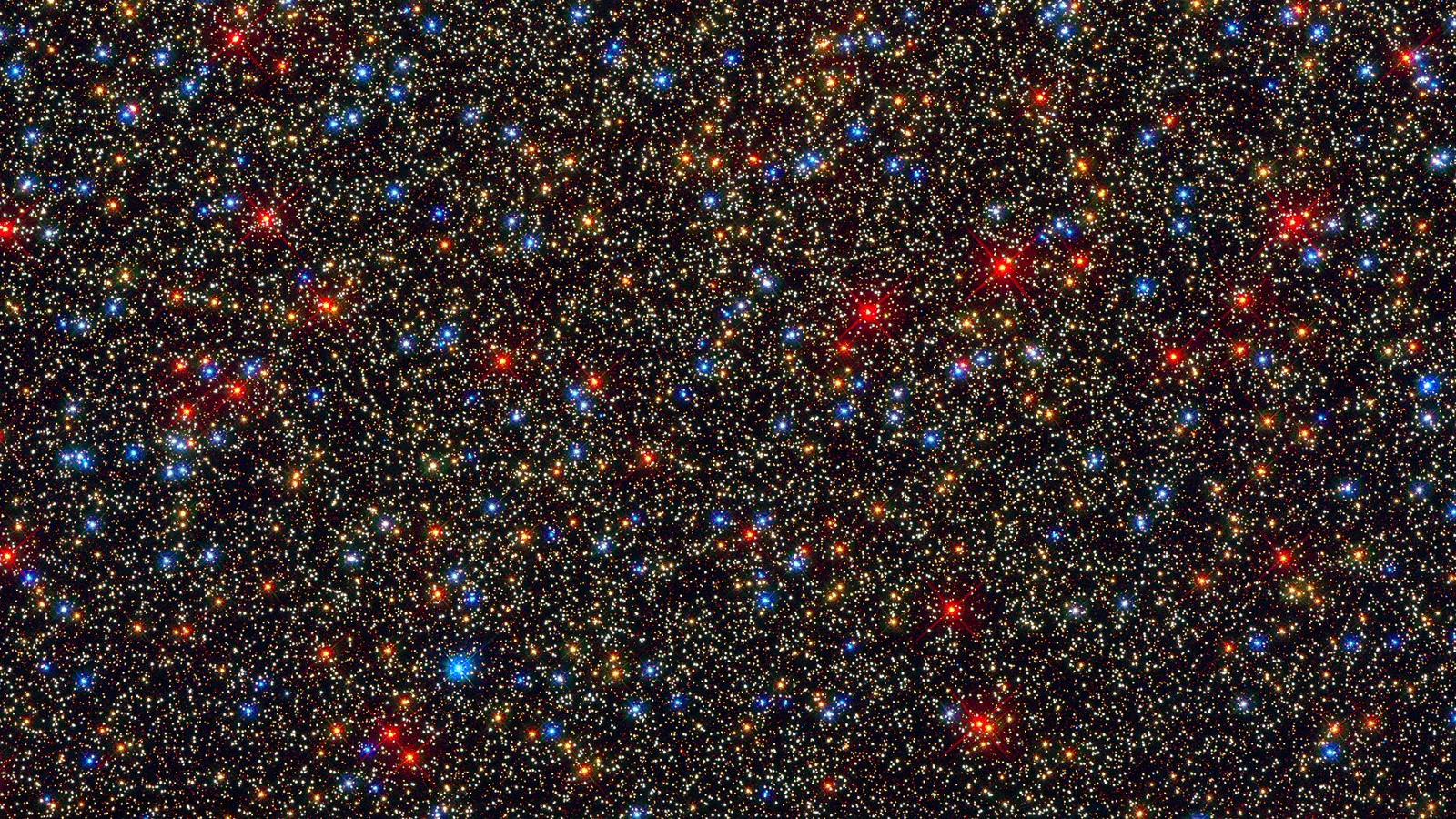 Globular star cluster Omega Centauri (NGC 5139, by the Hubble Space Telescope).jpg. The NASA/ESA Hubble Space Telescope snapped this panoramic view of a colourful assortment of 100 000 stars residing in the crowded core of a giant star cluster . The image reveals a small region inside the massive globular cluster Omega Centauri , which boasts nearly 10 million stars. Globular clusters, ancient swarms of stars united by gravity, are almost as old as our Milky Way galaxy. The stars in Omega Centauri are between 10 billion and 12 billion years old. The cluster lies about 16 000 li. Ilustracija uz vest: NASA i Boeing najavili novi brifing o razvoju Starlinera