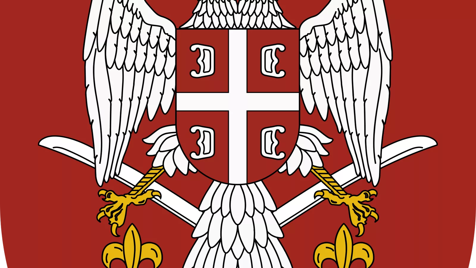 Grb Vojske Srbije. Institucionalna ilustracija uz vest o izložbi „150 godina Generalštaba“ u Novom Sadu.