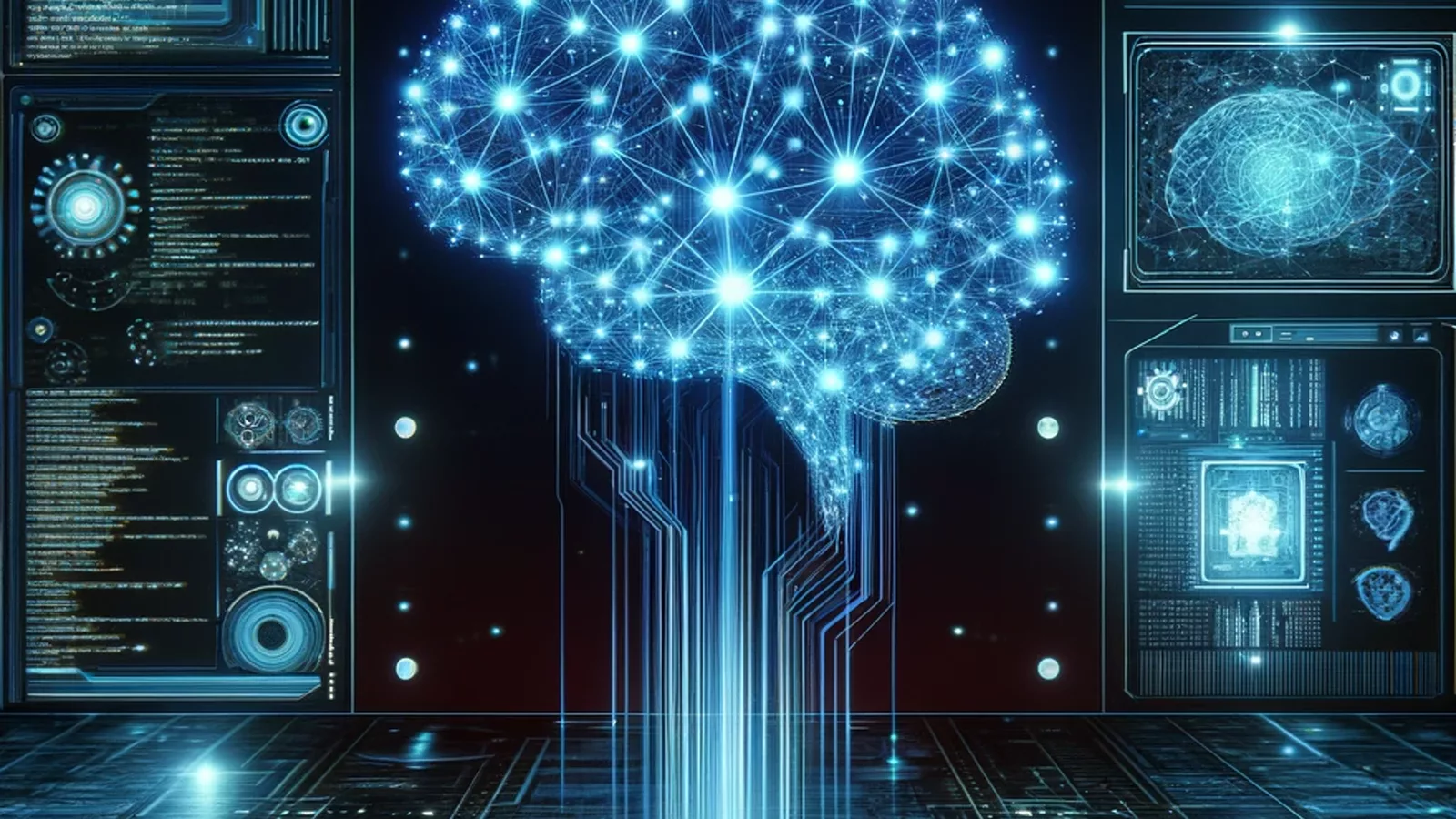 DALL-E 3 - advanced artificial intelligence.png. Ilustracija uz vest: Istraživanje upozorava na trovanje benchmarka kod samomenjajućih AI coding agenata